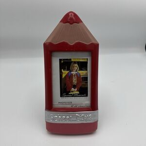 Vintage Pencils School Days Picture‎ Red Frame Back To School
